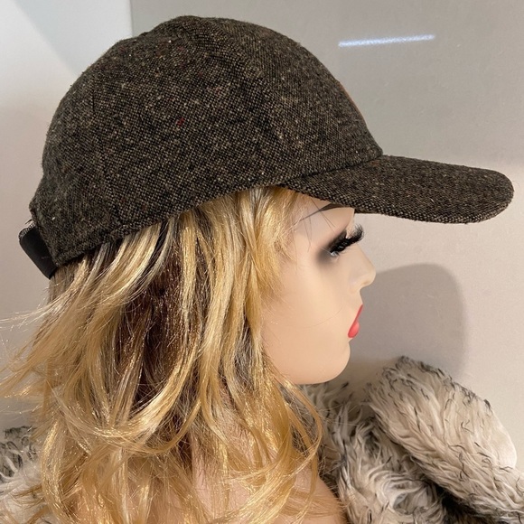 Timberland Tweed Adjustable Gray Baseball Hat Cap Patch Logo - Picture 3 of 10